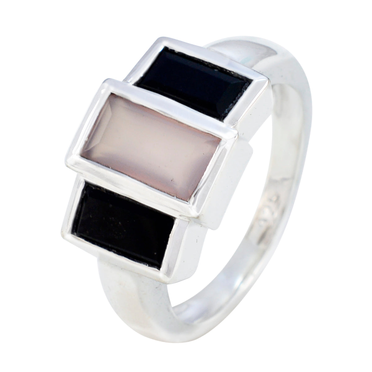 Riya Contemporary multicolor Trilogy Ring
