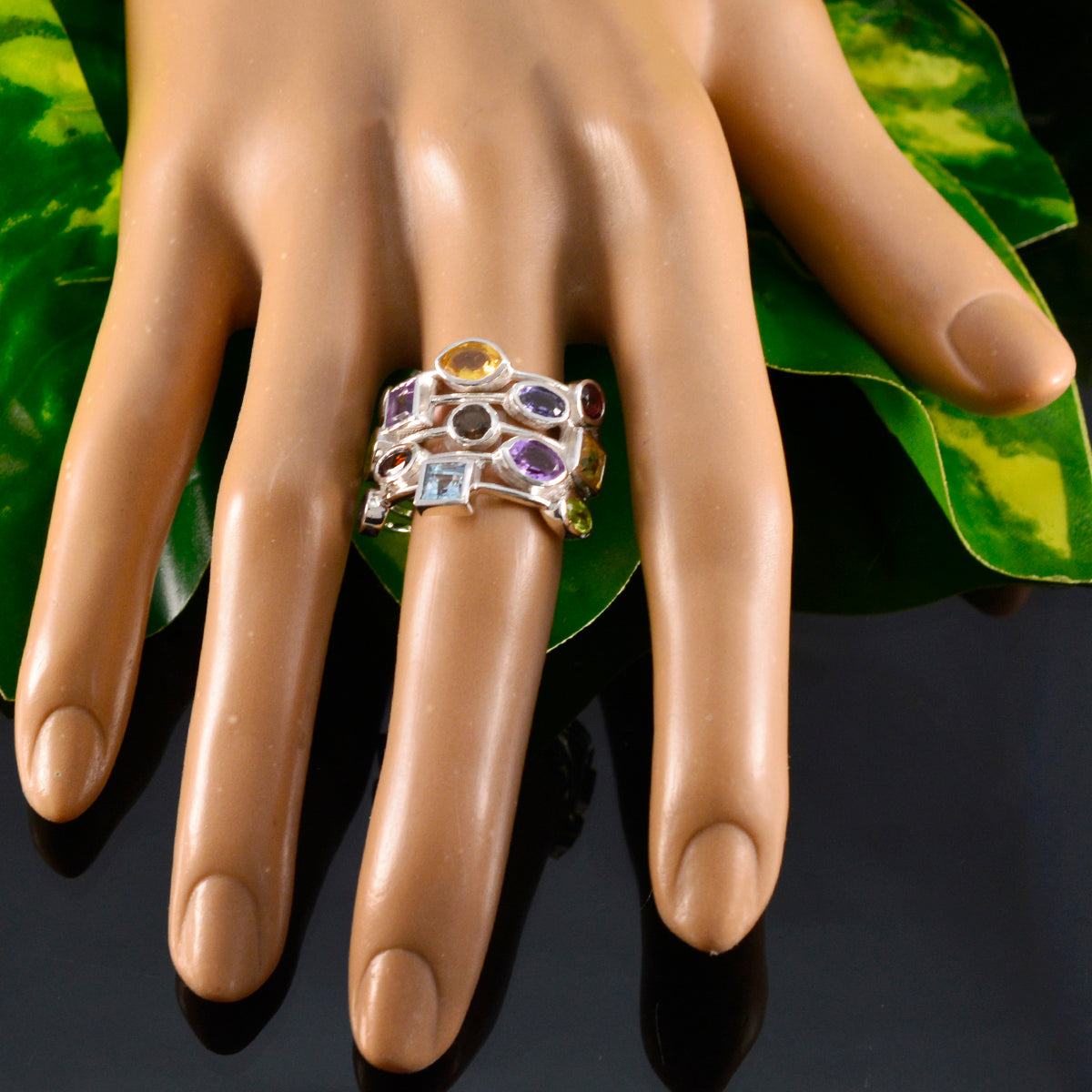 Joaquina Cocktail multicolor multiple Ring