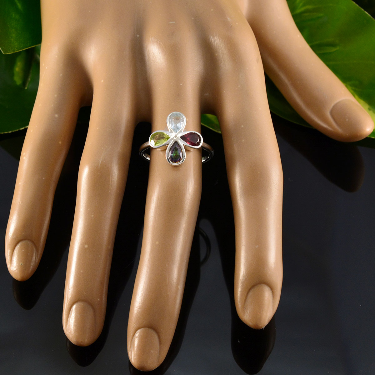 Nova Floral multicolor quarter Ring