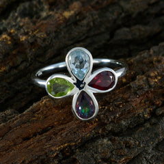 Nova Floral multicolor quarter Ring