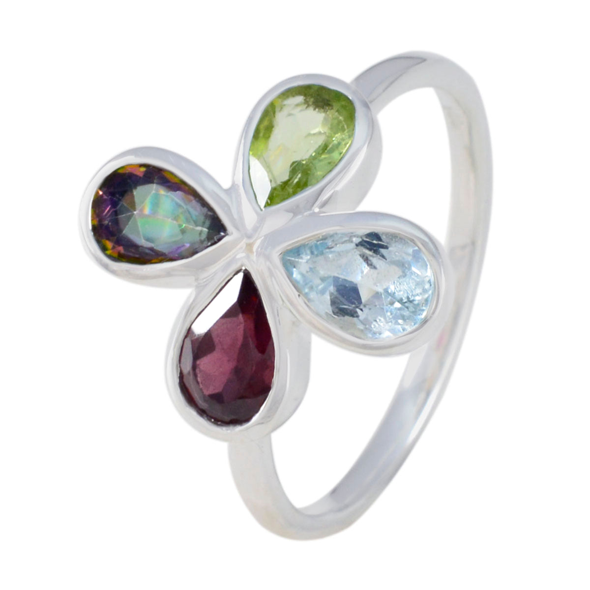Nova Floral multicolor quarter Ring