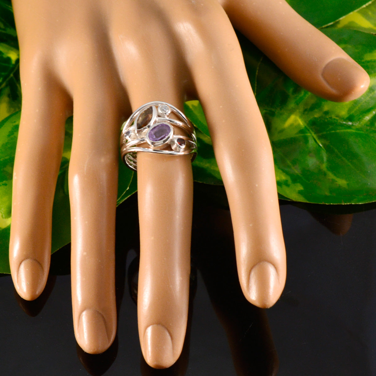 Ivana Trendy multicolor Penta Ring