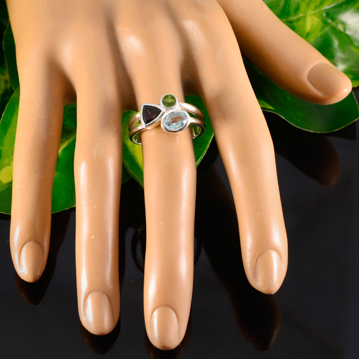 Maya Boho multicolor Trilogy Ring