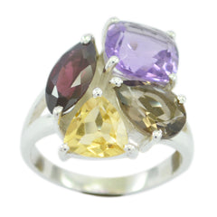 Zoey Cocktail multicolor quarter Ring Multi Stone Multicolor