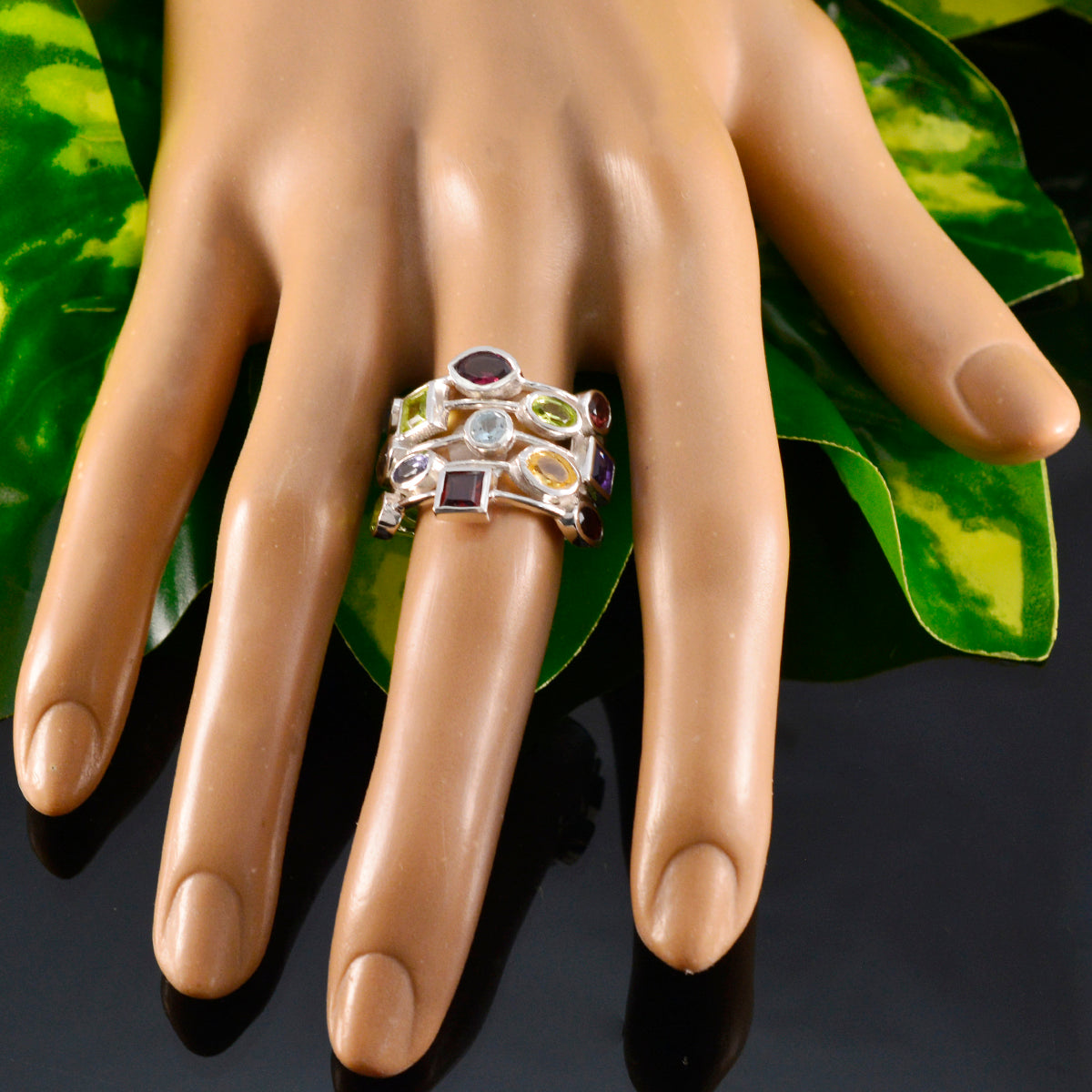Greta Cocktail multicolor multiple Ring