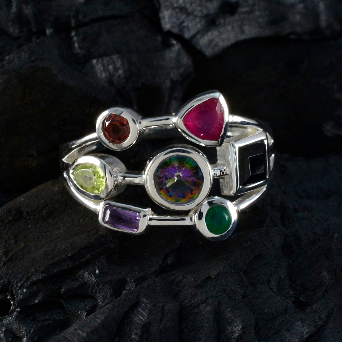 zazlle Cocktail multicolor Hepta Ring