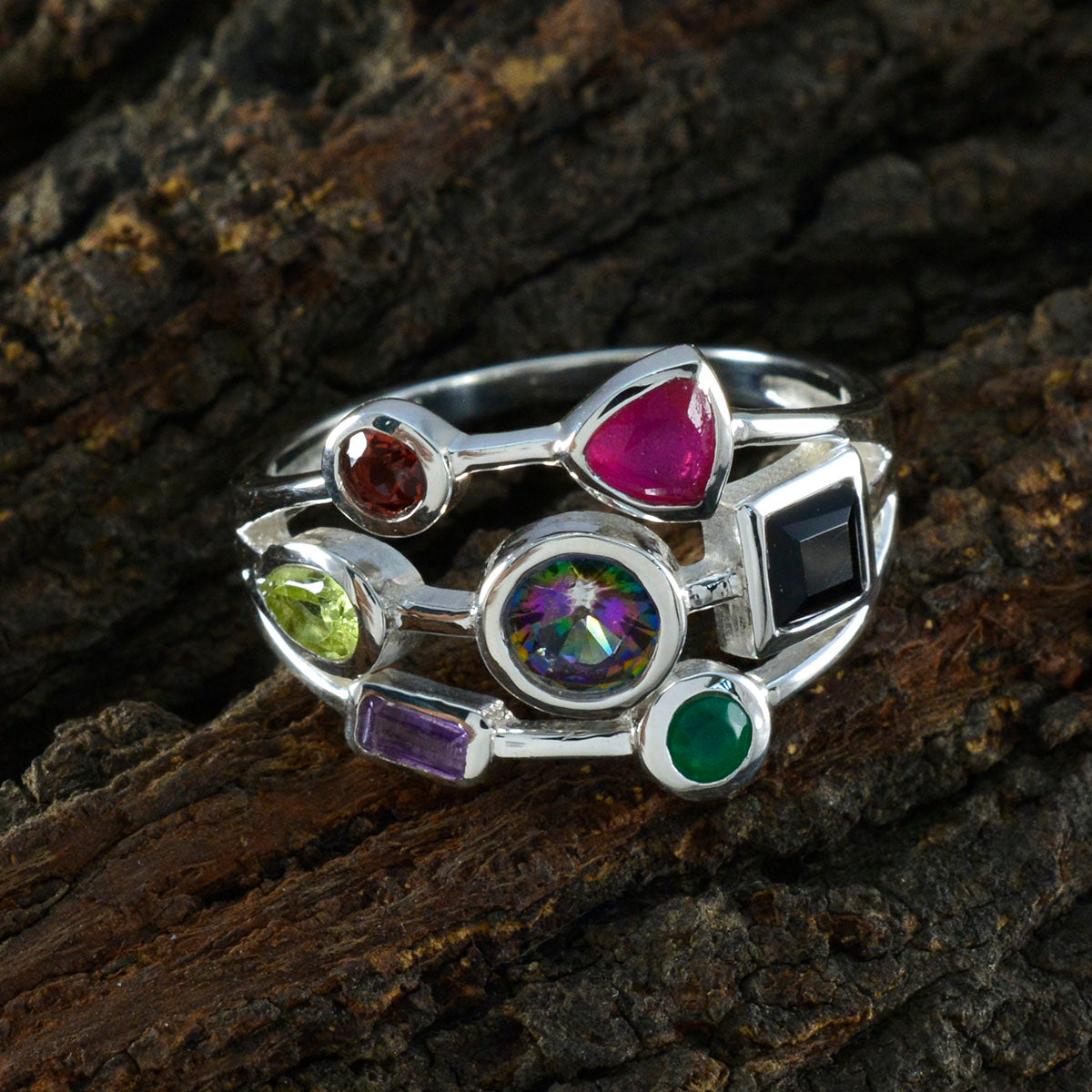 zazlle Cocktail multicolor Hepta Ring