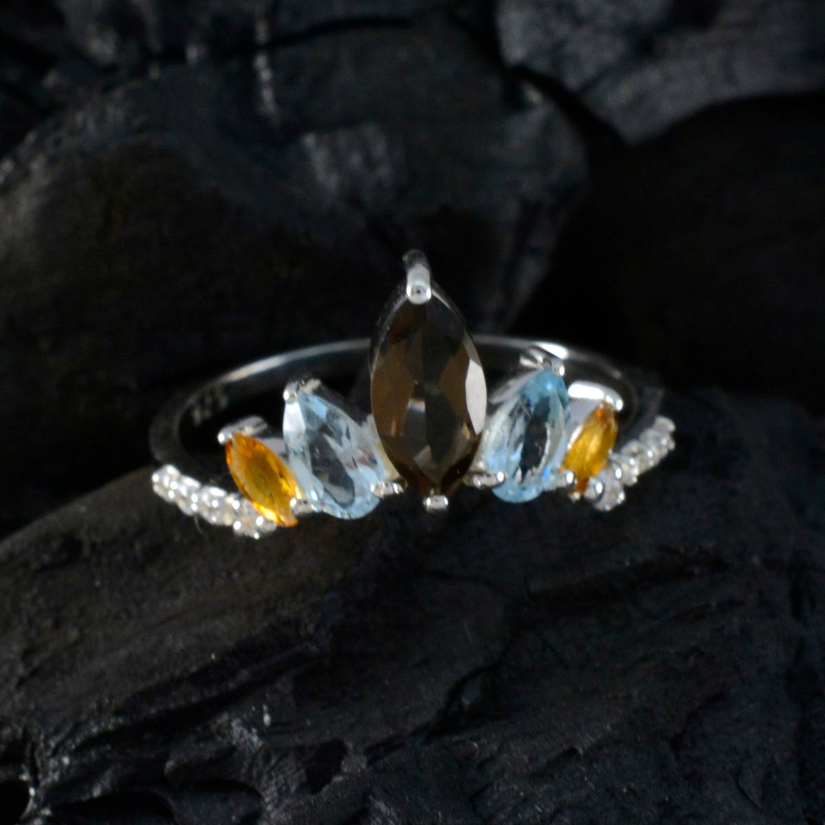 Soo-jin crown multicolor Penta Ring