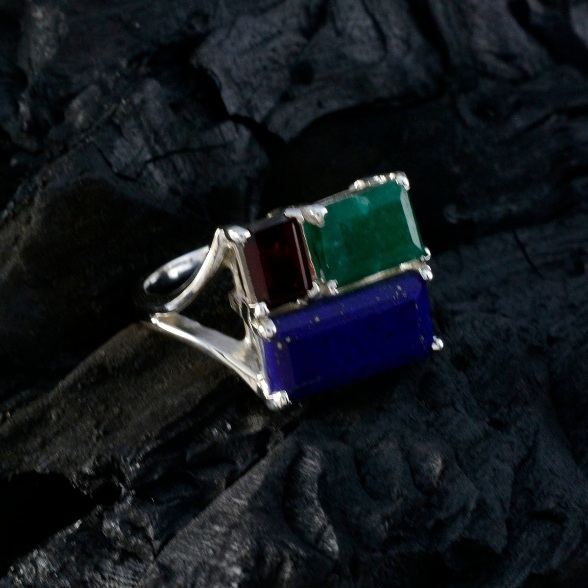 Lakshmi Trendy multicolor Trilogy Ring