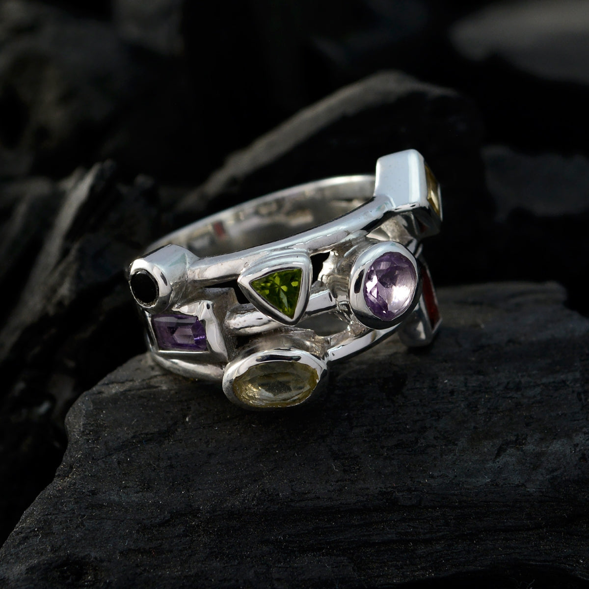 Scarlett Cocktail multicolor multiple Ring