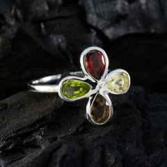 Emi Floral multicolor quarter Ring