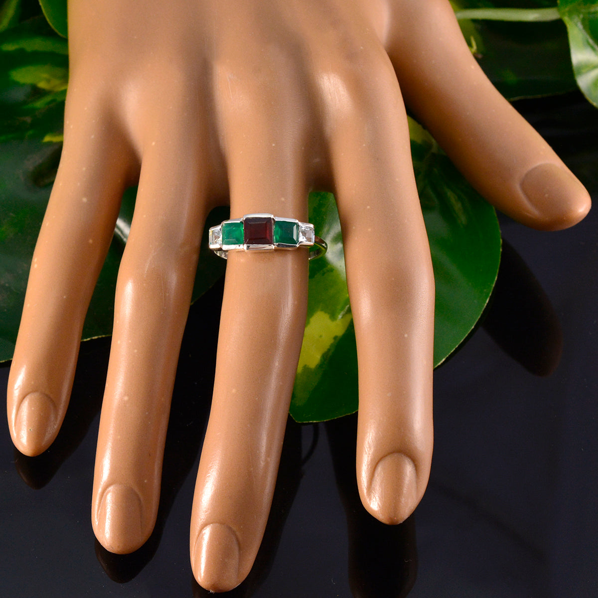 Riya Feminine multicolor Penta Ring