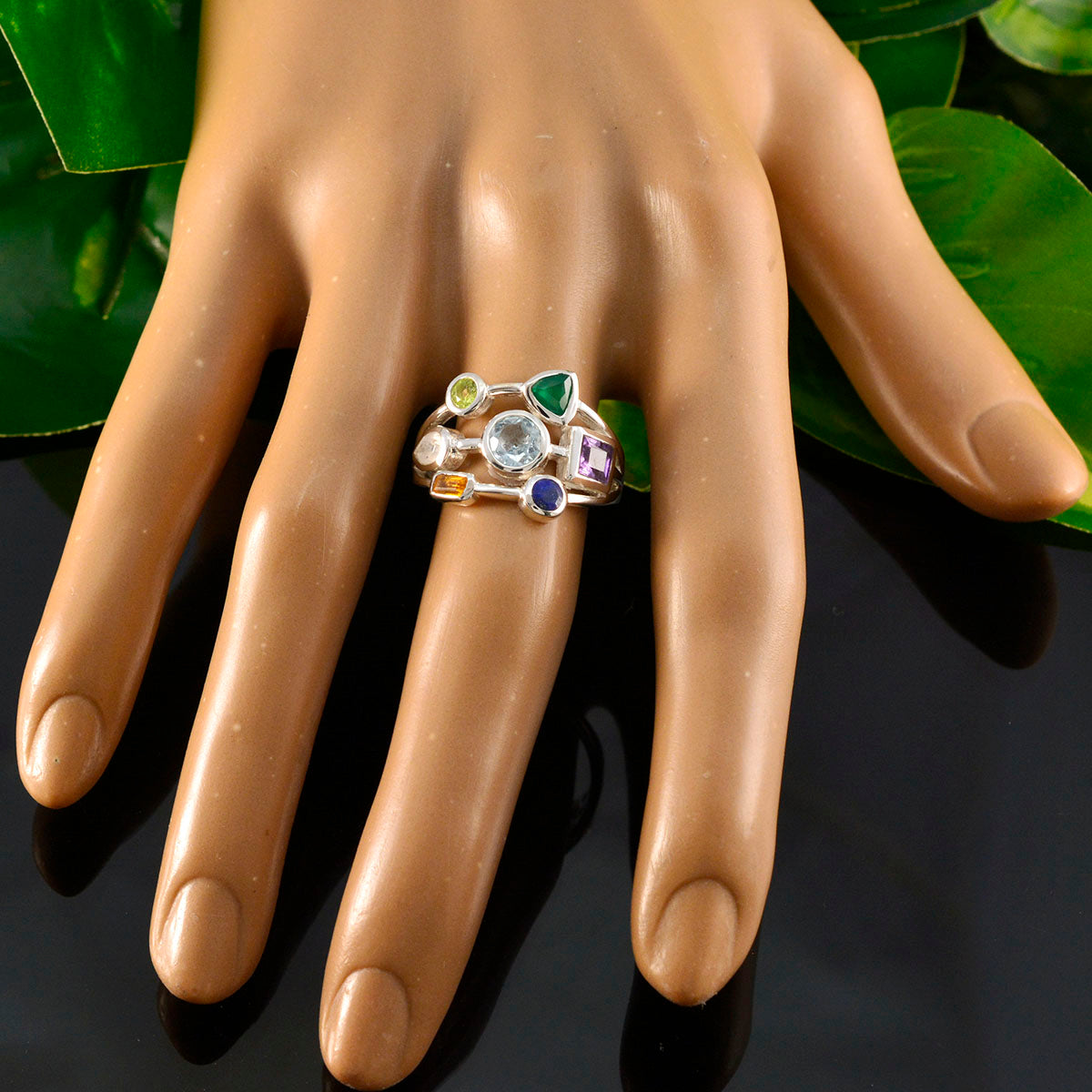 Ángeles Cocktail multicolor Hepta Ring