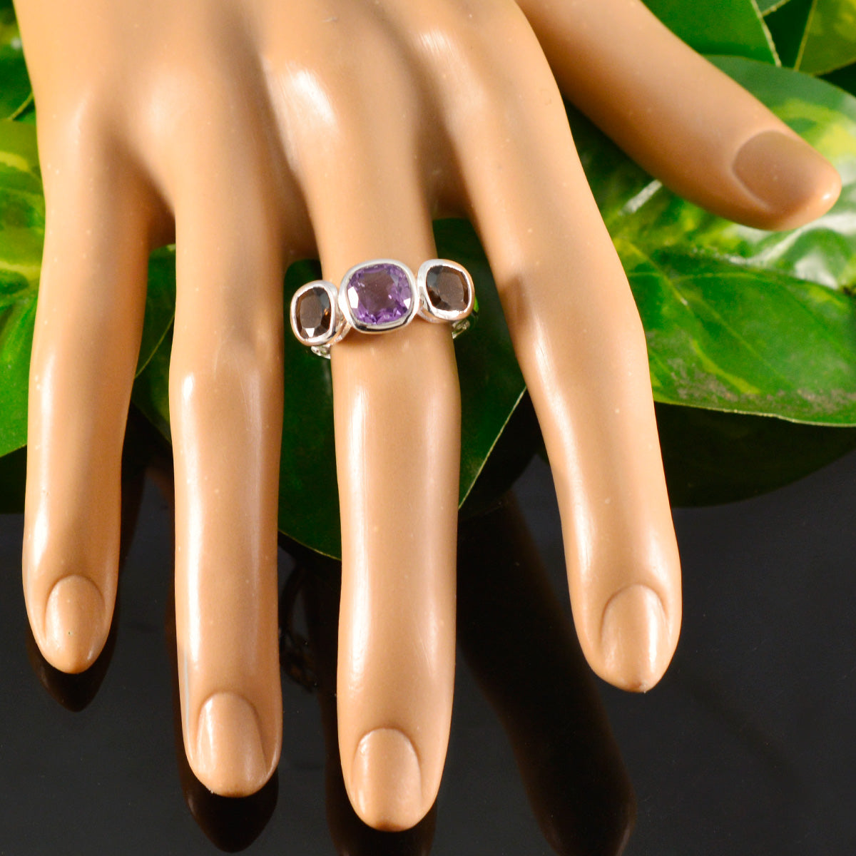 Natalia Glamorous multicolor Trilogy Ring