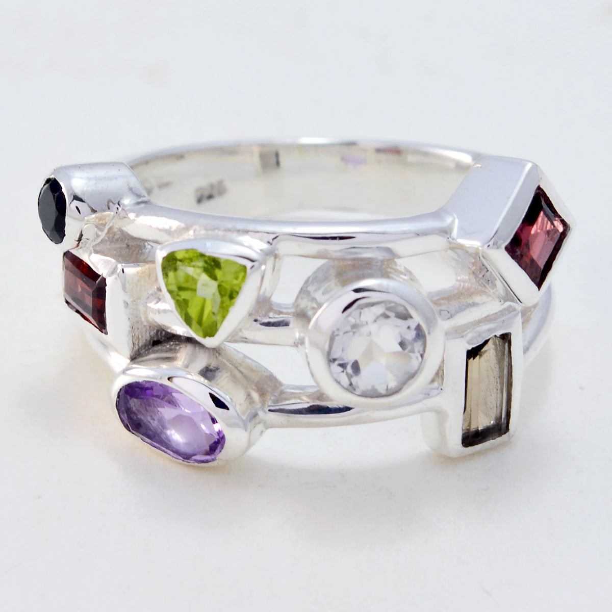 Meera Cocktail multicolor multiple Ring