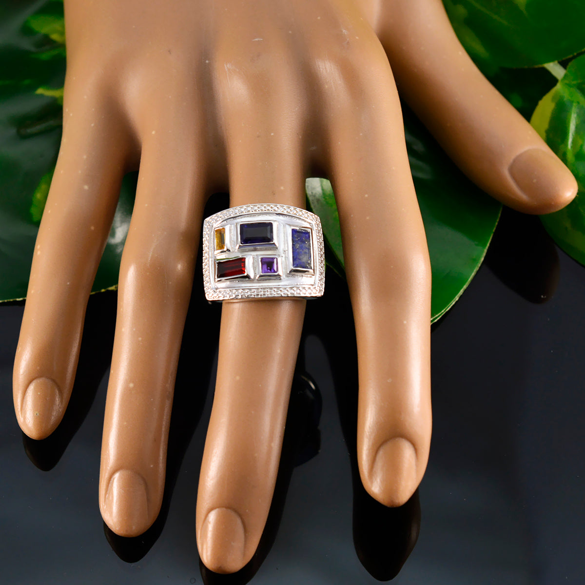 Isabel Cocktail multicolor penta Ring