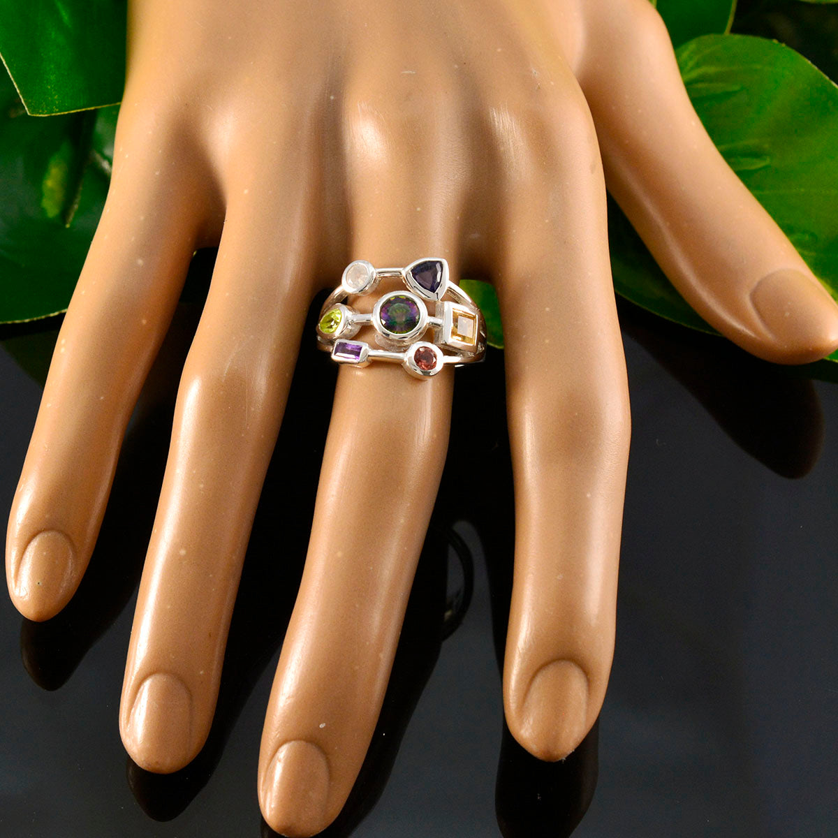 Chloe Cocktail multicolor Hepta Ring