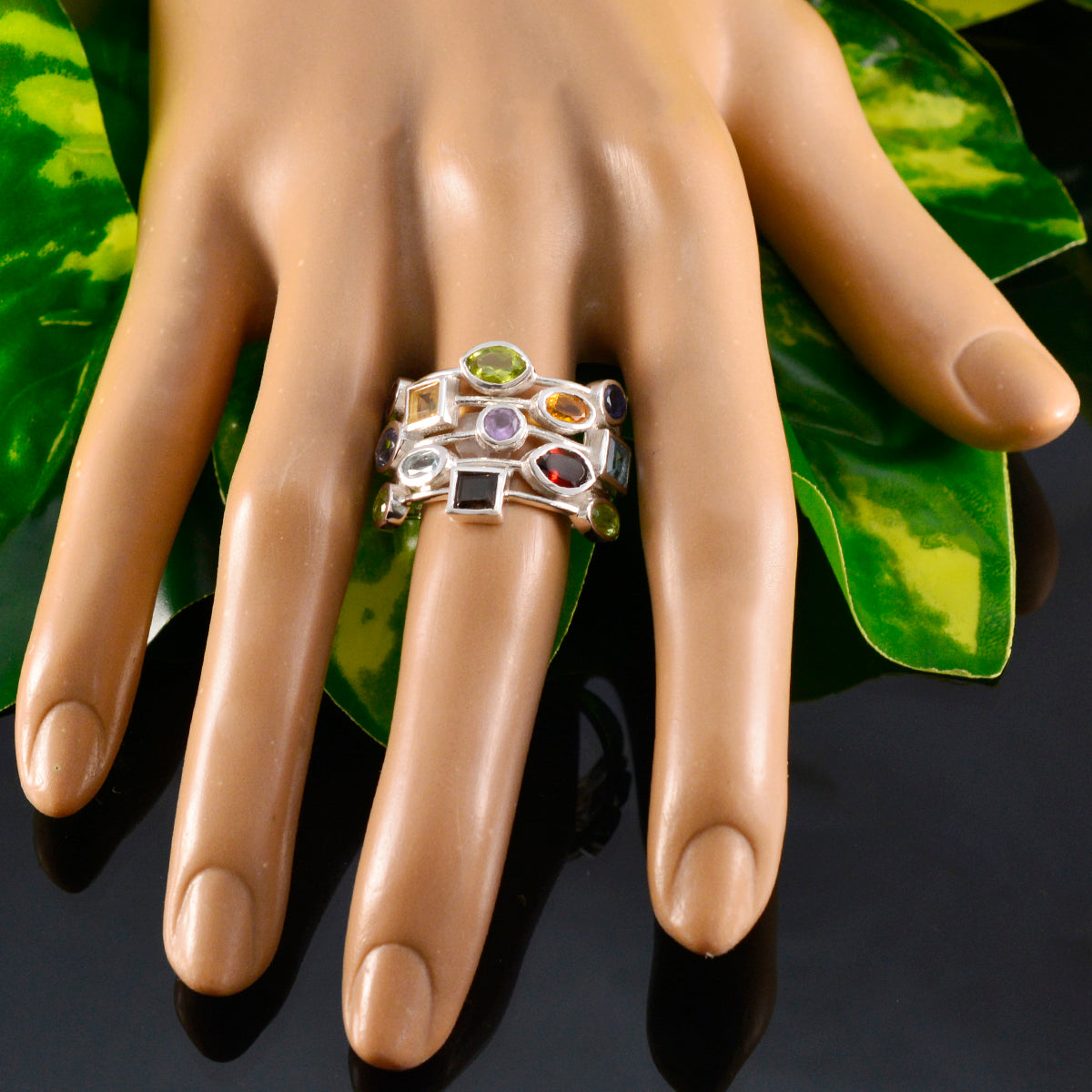 Hannah Cocktail multicolor multiple Ring