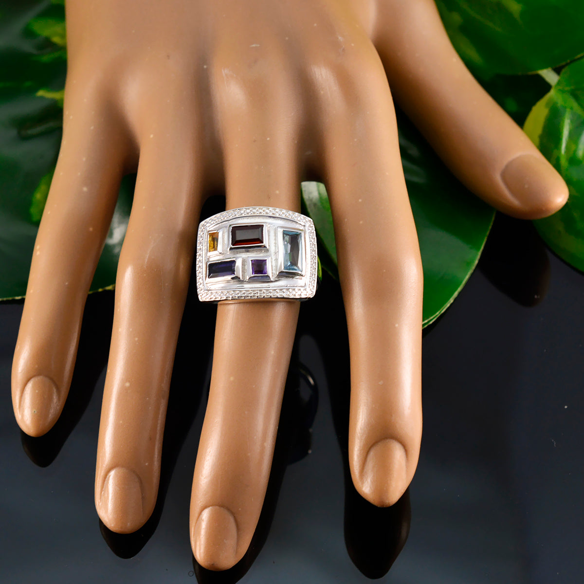 Kristine Cocktail multicolor penta Ring