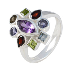 Pilar Cocktail multicolor navratna Ring