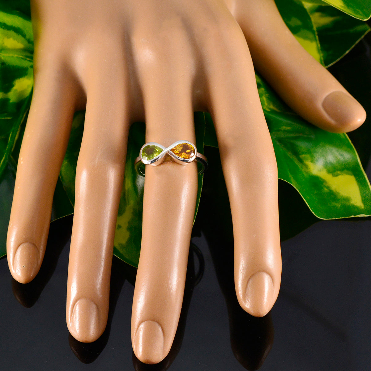 Yasmin Boho multicolor Toi et Moi Ring