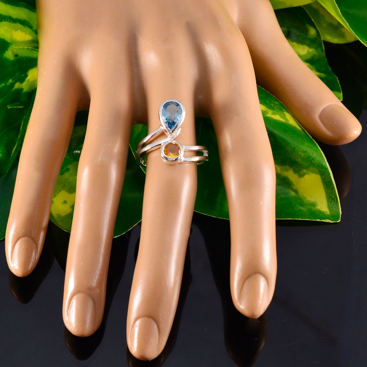 Gabriela Boho multicolor Toi et Moi Ring