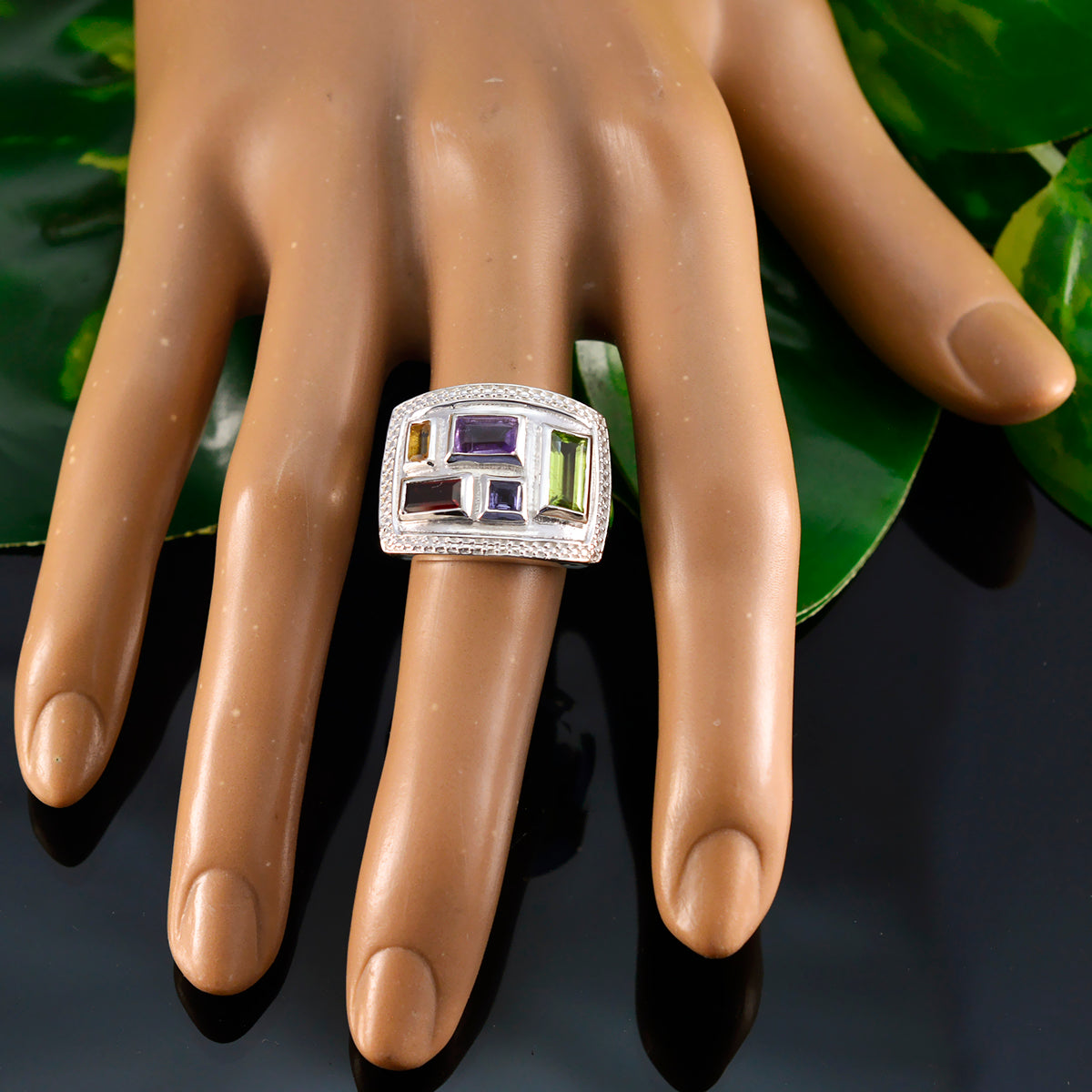 Lucia Cocktail multicolor penta Ring
