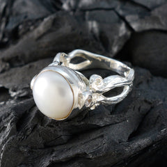 Cecilia Contemporary White Solitaire Ring