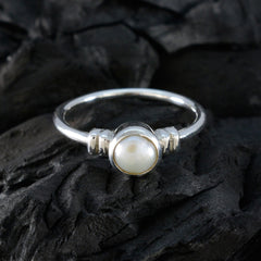 Yasmine Sophisticated White Solitaire Ring