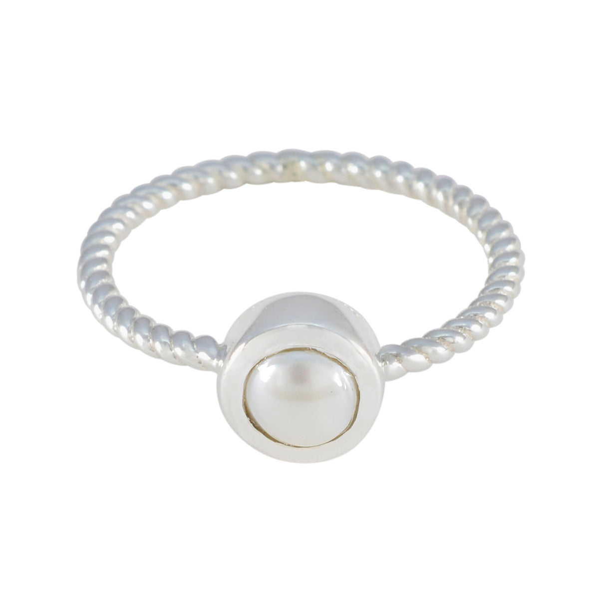 Siti Glamorous White Solitaire Ring Pearl White