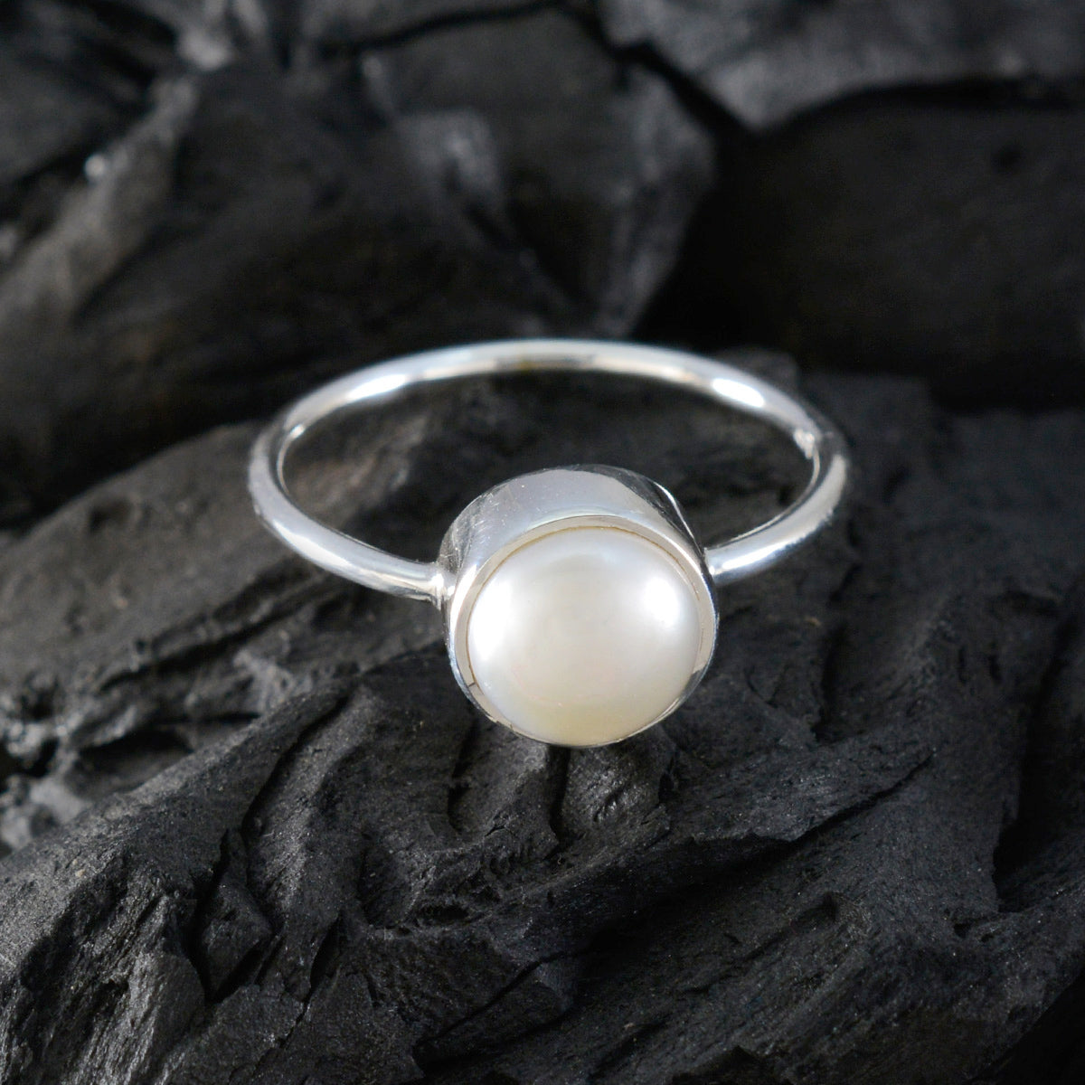 Chen Abstract White Solitaire Ring