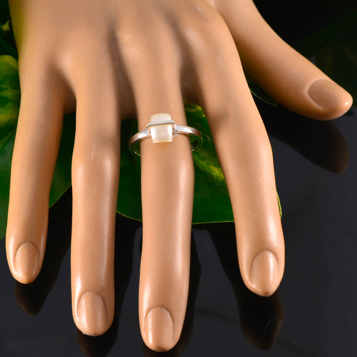 Chen Boho White Solitaire Ring