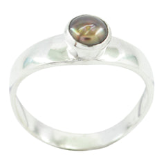 Ha-eun Fairytale White Solitaire Ring Pearl White