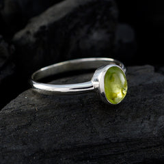 Charlotte Feminine Green Solitaire Ring