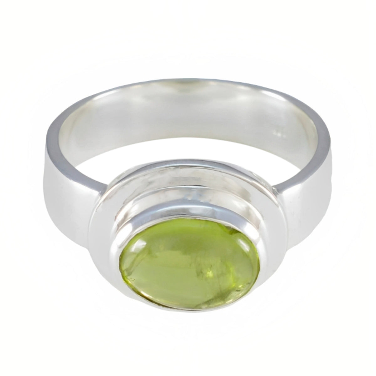 Araya Luxurious Green Solitaire Ring Peridot Green
