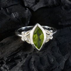 Zoey Trendy Green Solitaire Ring
