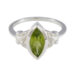 Zoey Trendy Green Solitaire Ring Peridot Green