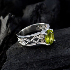 Josephine Traditional Green Solitaire Ring