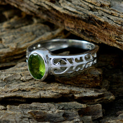 Camila Rope-Wire Green Solitaire Ring