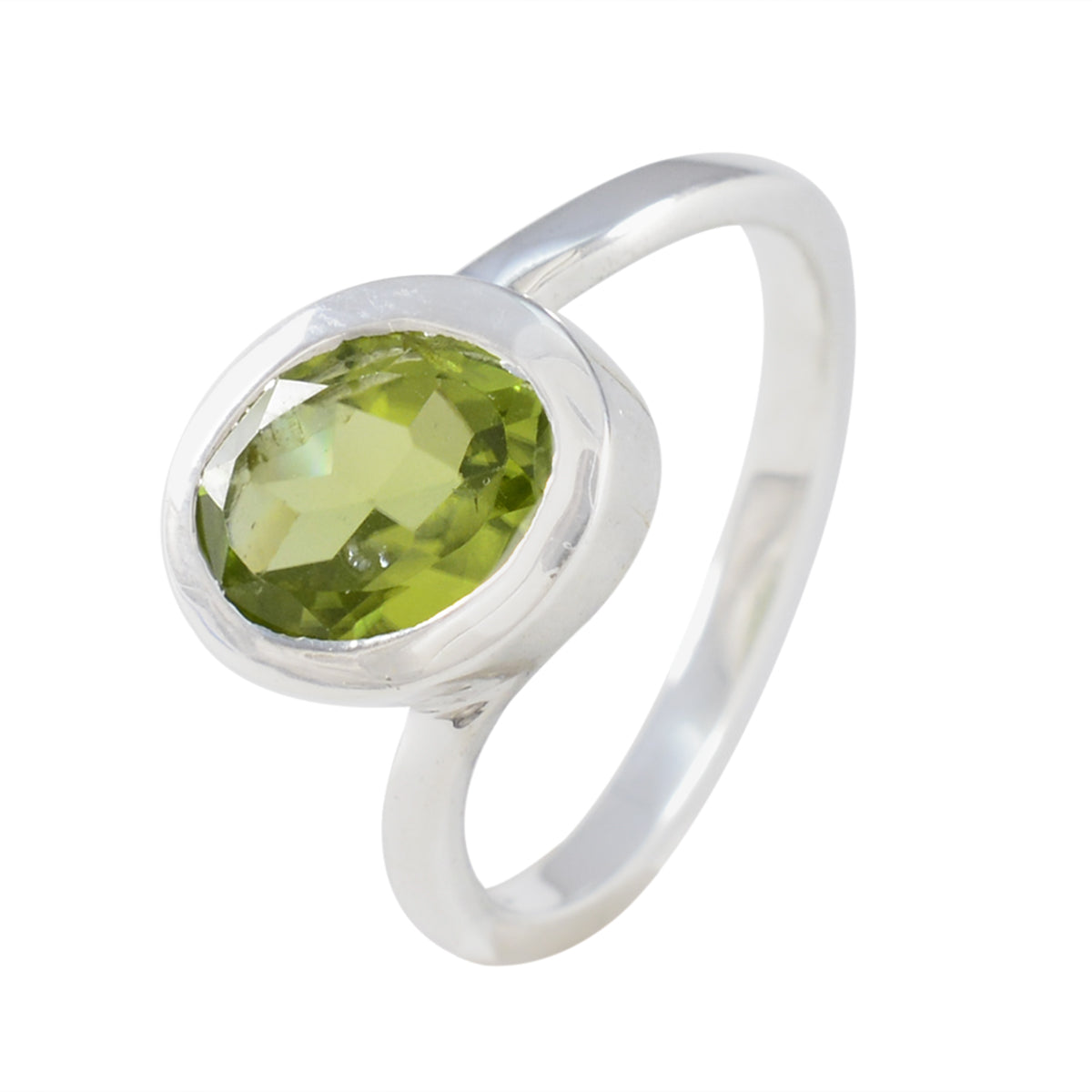 Siti Abstract Green Solitaire Ring