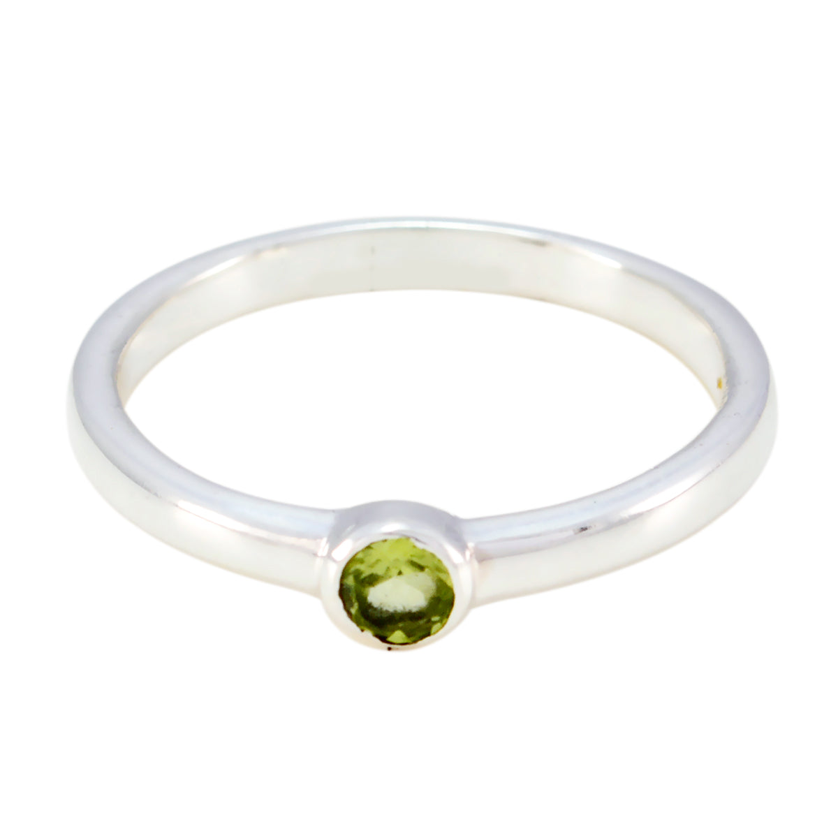Yuki Sophisticated Green Solitaire Ring Peridot Green