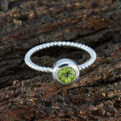 Aaliyah Sophisticated Green Solitaire Ring