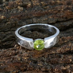 Maria Abstract Green Solitaire Ring