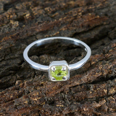 Haruka Abstract Green Solitaire Ring