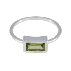 Natcha Fairytale Green Solitaire Ring Peridot Green