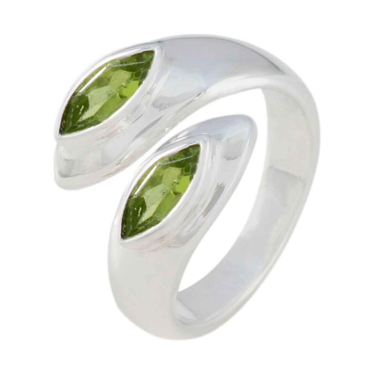 lara Abstract Green Toi et Moi Ring