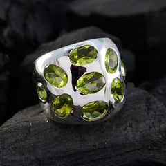 Camila Contemporary Green Navratna Ring