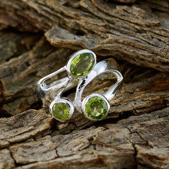 Aisha Boho Green Trilogy Ring