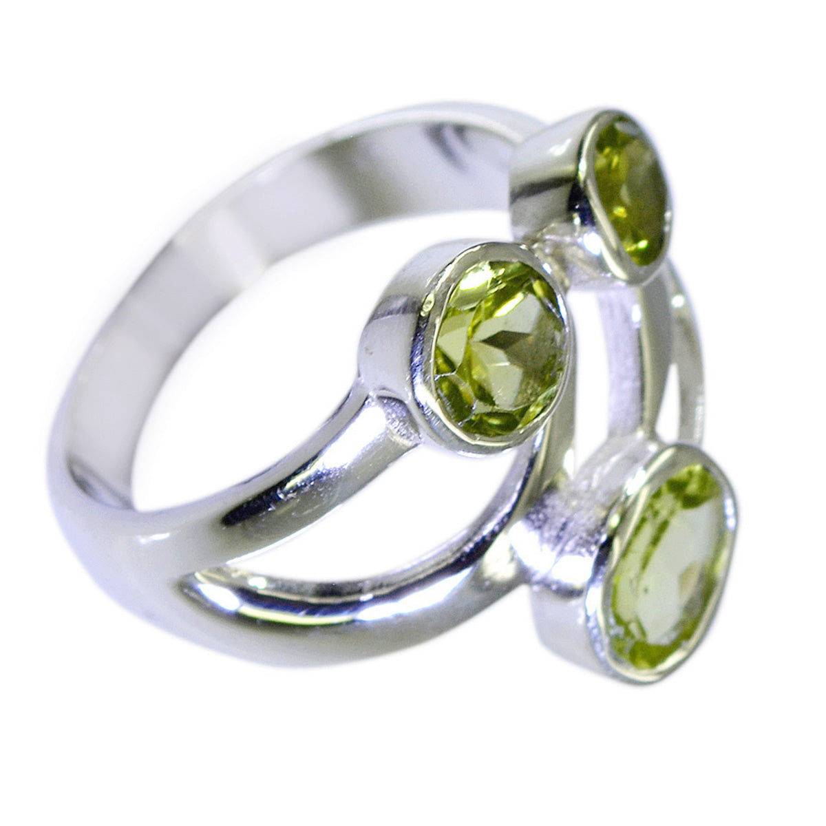 Aisha Boho Green Trilogy Ring