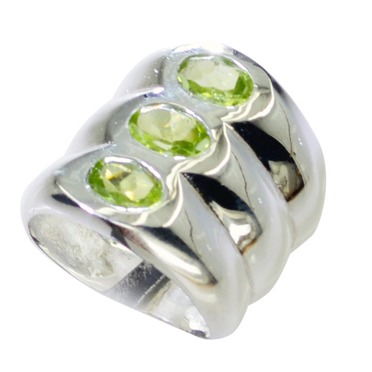 Inès Retro Green Trilogy Ring